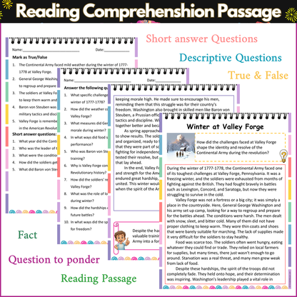 Winter at Valley Forge | Reading Comprehension Passage and Questions