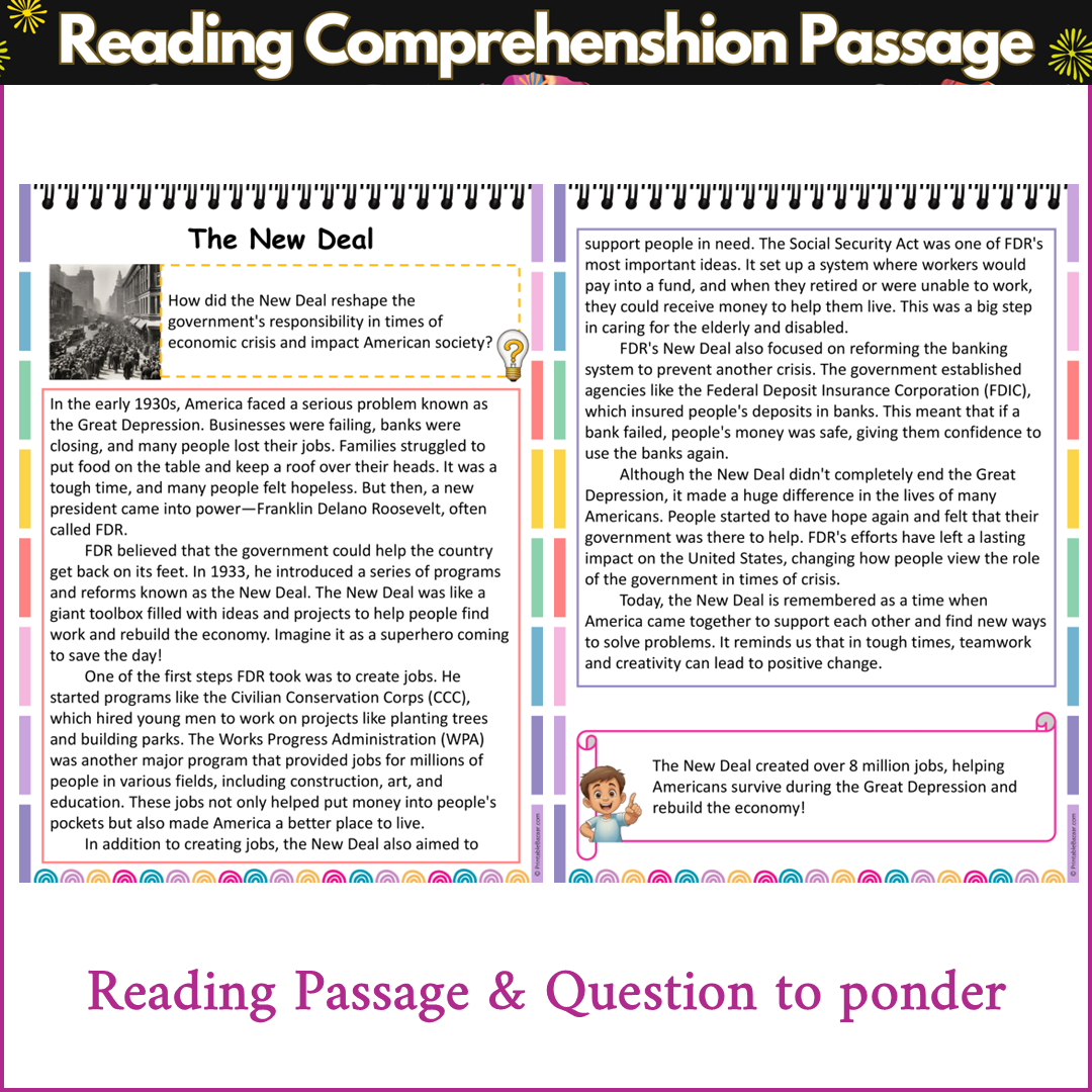 The New Deal | Reading Comprehension Passage and Questions