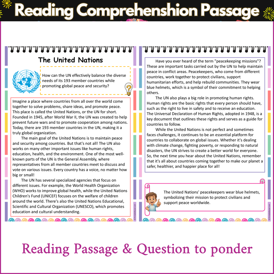 The United Nations | Reading Comprehension Passage and Questions