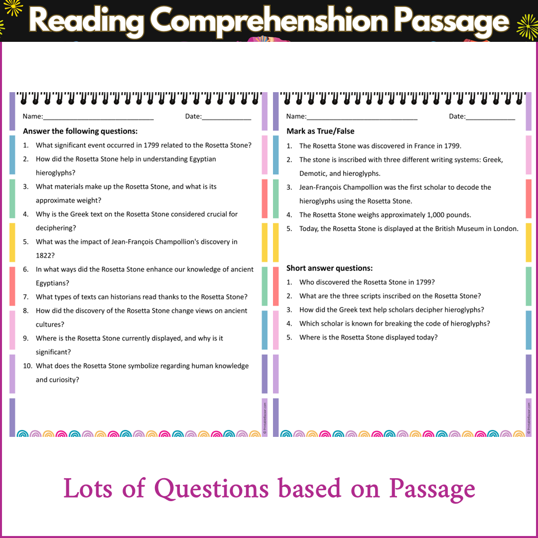 The Rosetta Stone | Reading Comprehension Passage and Questions