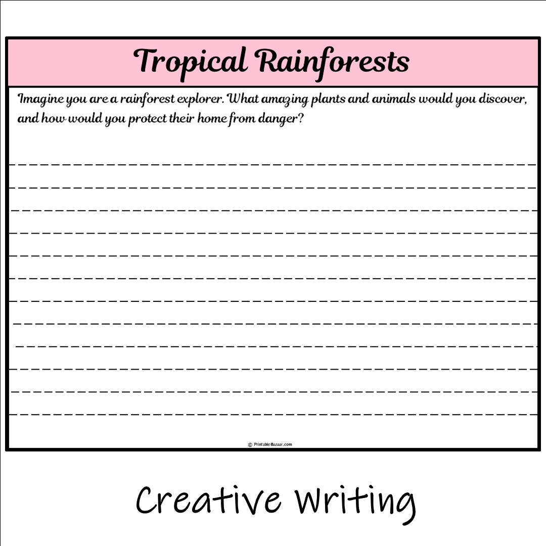 Tropical Rainforests | Main Idea and Supporting Details Reading Passage and Questions