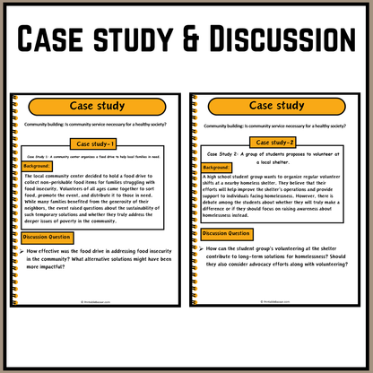 Community building: Is community service necessary for a healthy society? | Debate Case Study Worksheet