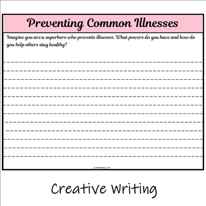 Preventing Common Illnesses | Main Idea and Supporting Details Reading Passage and Questions