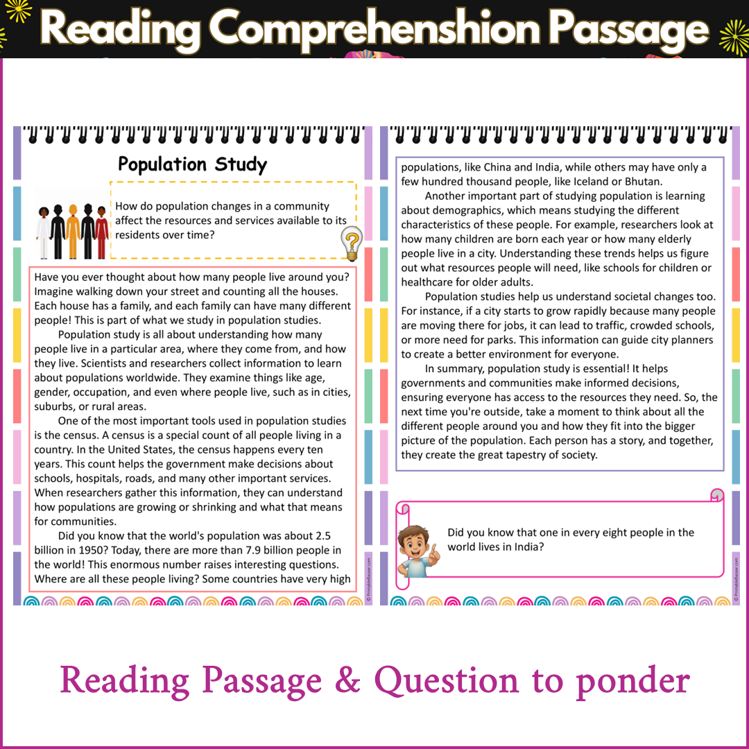 Population Study | Reading Comprehension Passage and Questions
