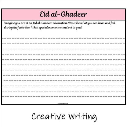 Eid al-Ghadeer | Main Idea and Supporting Details Reading Passage and Questions