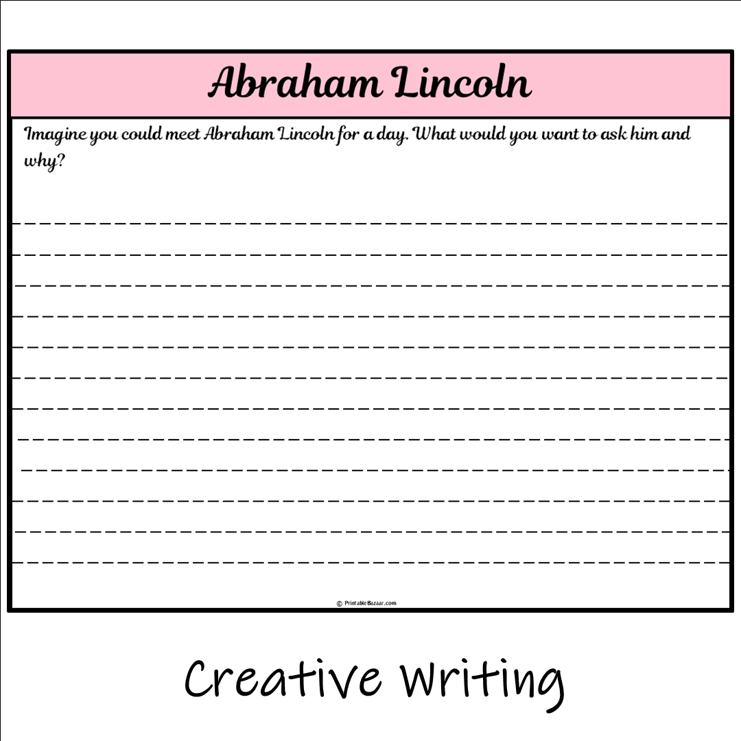 Abraham Lincoln | Main Idea and Supporting Details Reading Passage and Questions