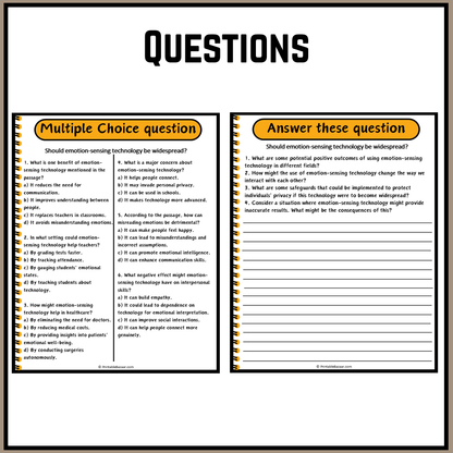 Should emotion-sensing technology be widespread? | Debate Case Study Worksheet