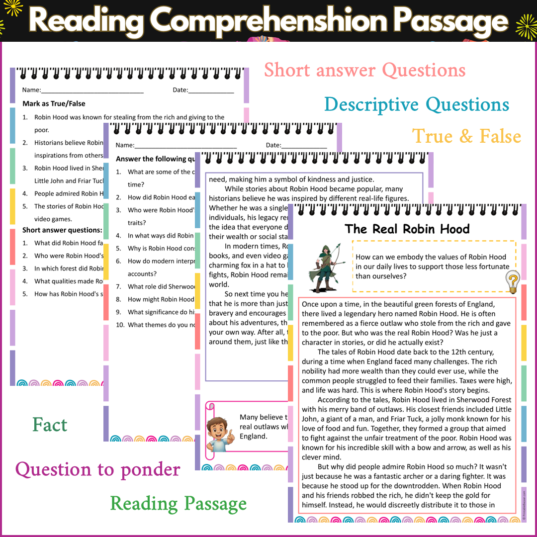 The Real Robin Hood | Reading Comprehension Passage and Questions