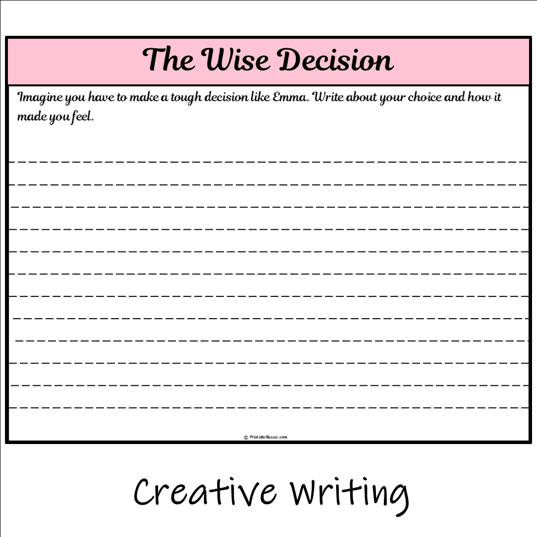 The Wise Decision | Main Idea and Supporting Details Reading Passage and Questions