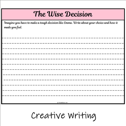 The Wise Decision | Main Idea and Supporting Details Reading Passage and Questions