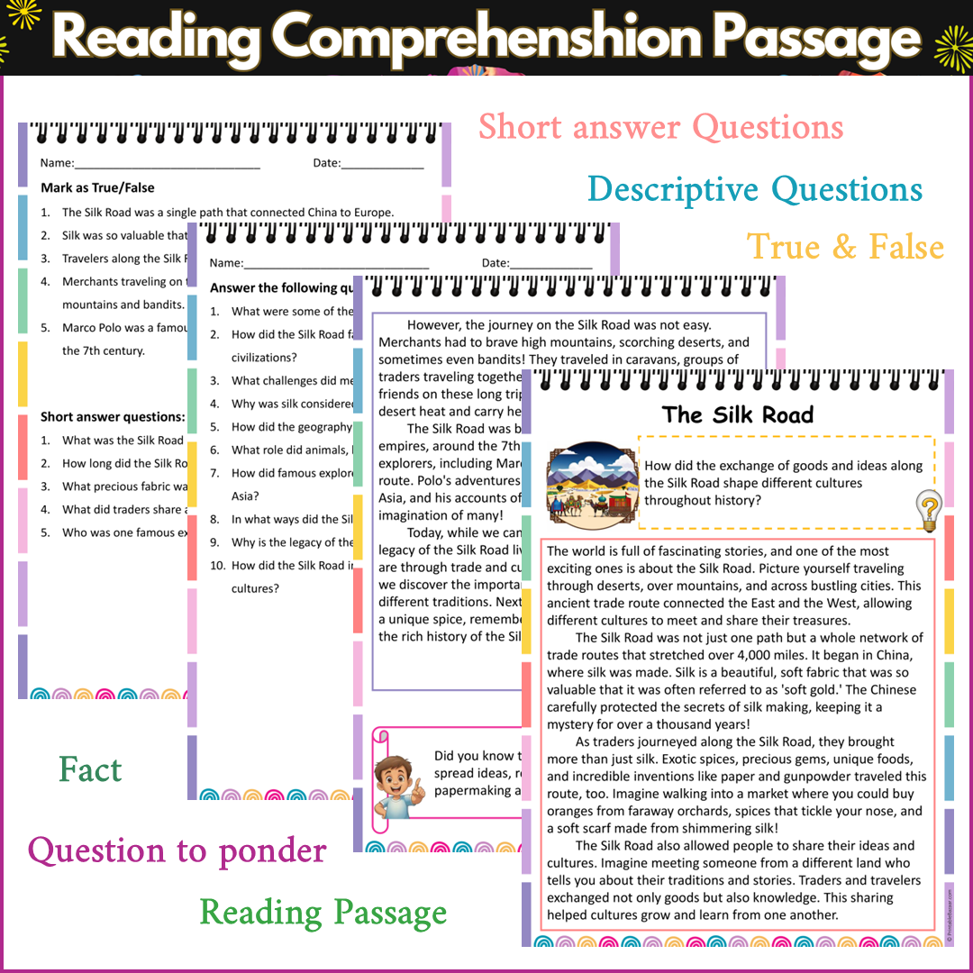 The Silk Road | Reading Comprehension Passage and Questions