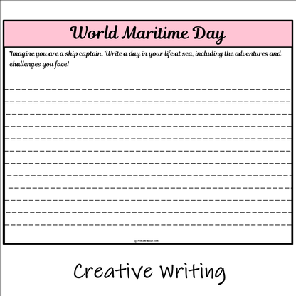 World Maritime Day | Main Idea and Supporting Details Reading Passage and Questions