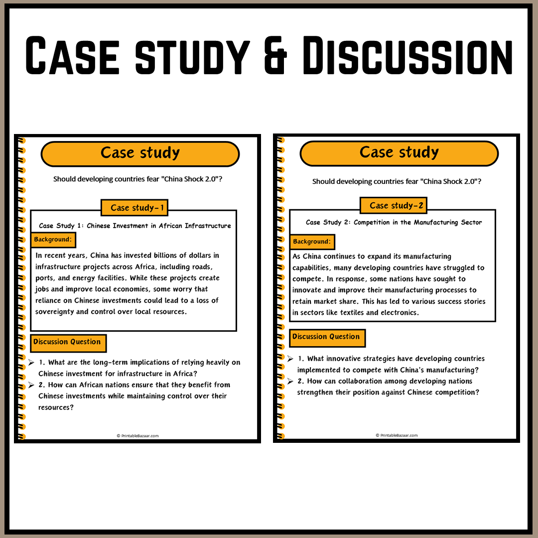 Should developing countries fear "China Shock 2.0"? | Debate Case Study Worksheet