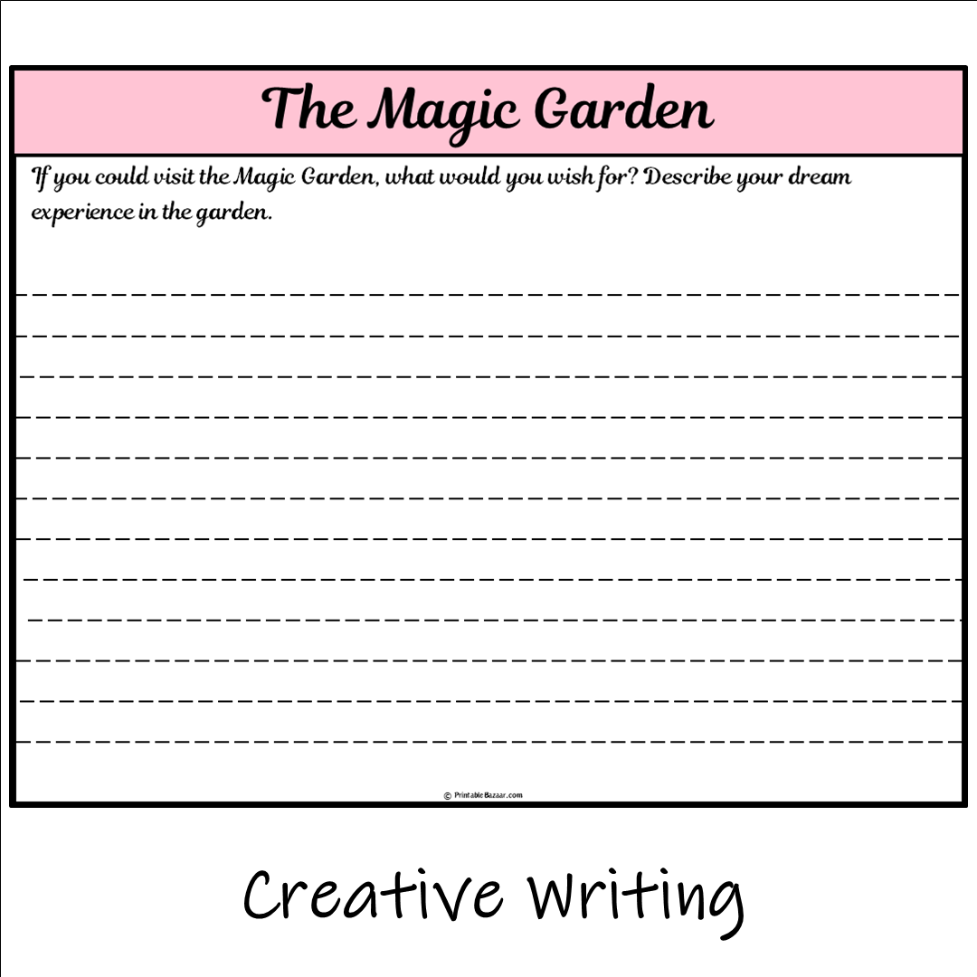 The Magic Garden | Main Idea and Supporting Details Reading Passage and Questions