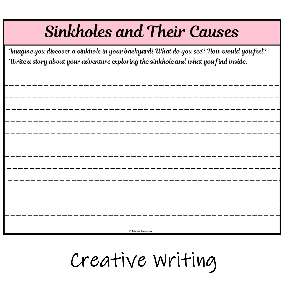 Sinkholes and Their Causes | Main Idea and Supporting Details Reading Passage and Questions