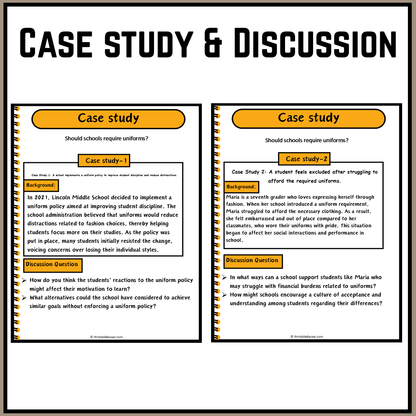 Should schools require uniforms? | Debate Case Study Worksheet