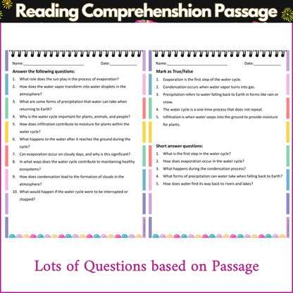 The Water Cycle | Reading Comprehension Passage and Questions