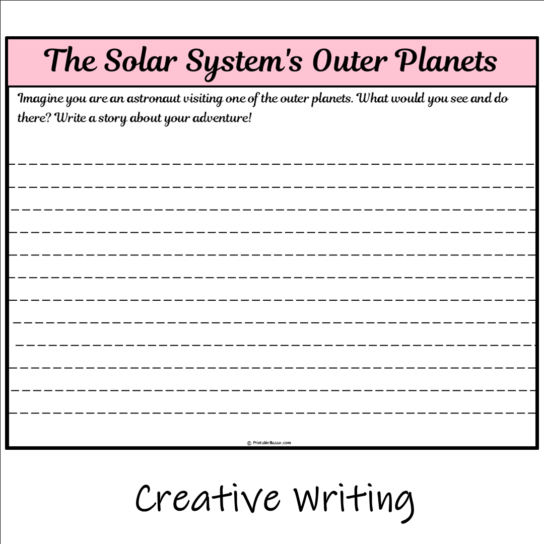 The Solar System's Outer Planets | Main Idea and Supporting Details Reading Passage and Questions