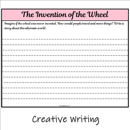 The Invention of the Wheel | Main Idea and Supporting Details Reading Passage and Questions