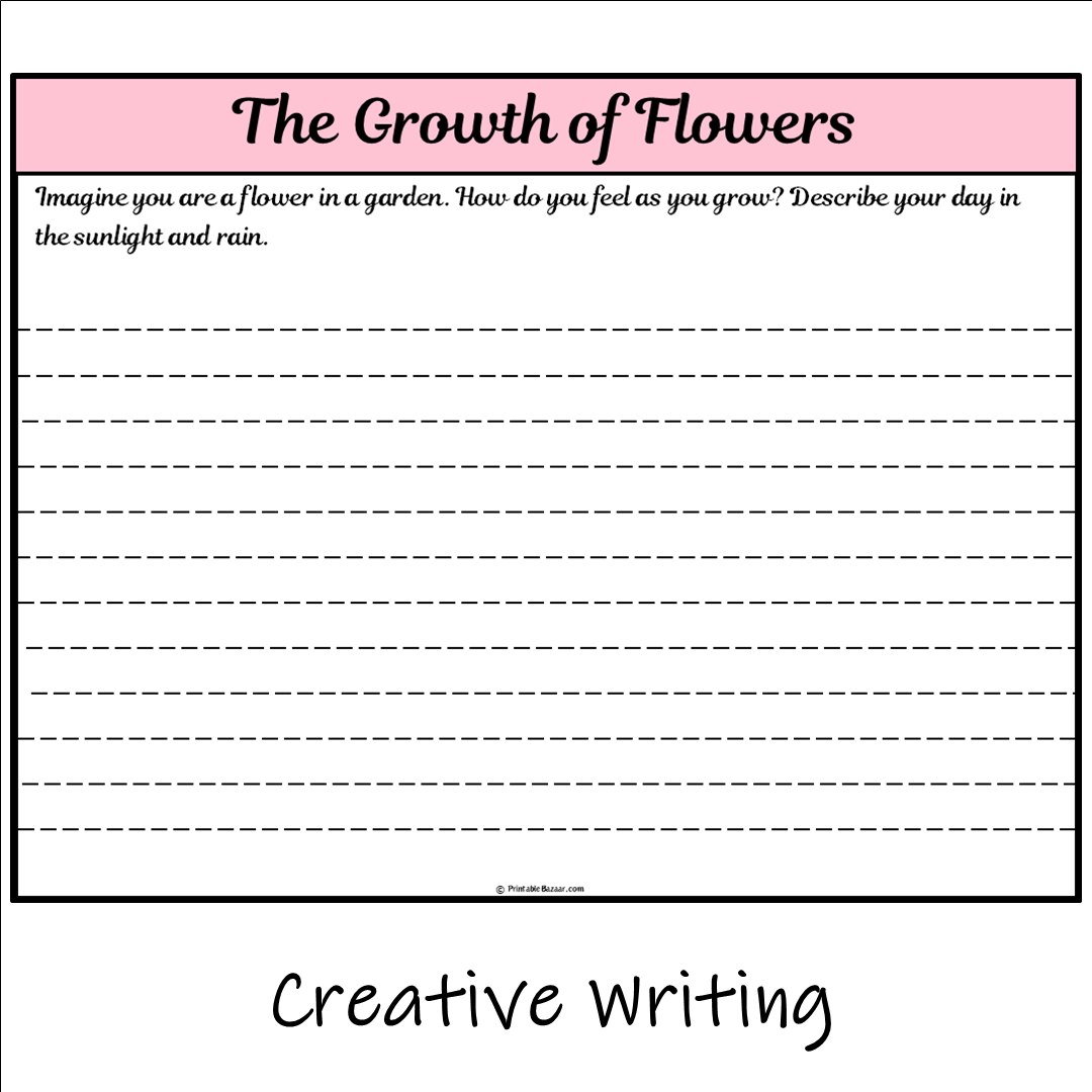 The Growth of Flowers | Main Idea and Supporting Details Reading Passage and Questions