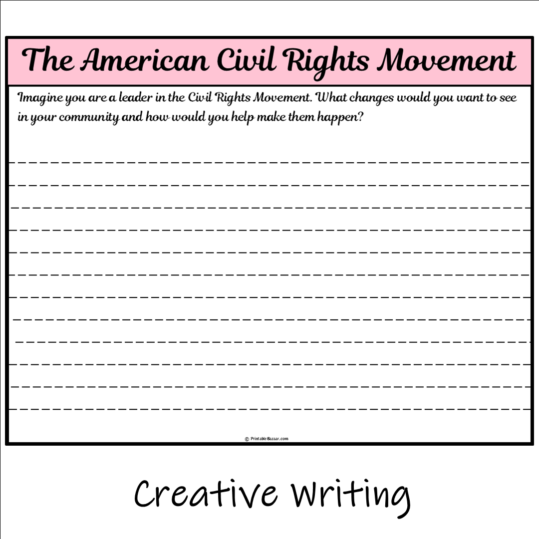 The American Civil Rights Movement | Main Idea and Supporting Details Reading Passage and Questions