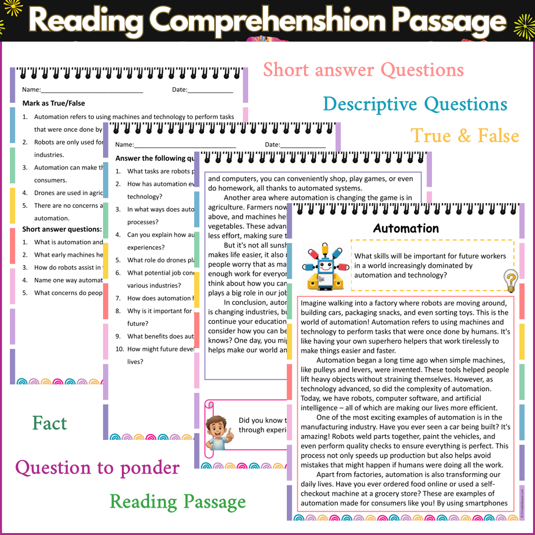 Automation | Reading Comprehension Passage and Questions