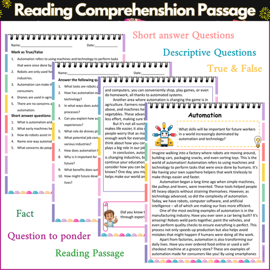 Automation | Reading Comprehension Passage and Questions