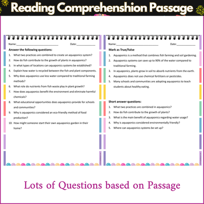 Aquaponics | Reading Comprehension Passage and Questions