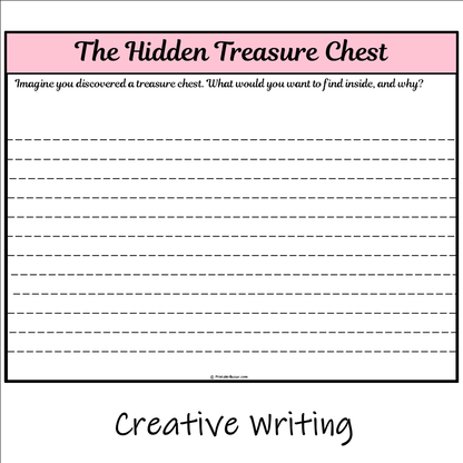 The Hidden Treasure Chest | Main Idea and Supporting Details Reading Passage and Questions