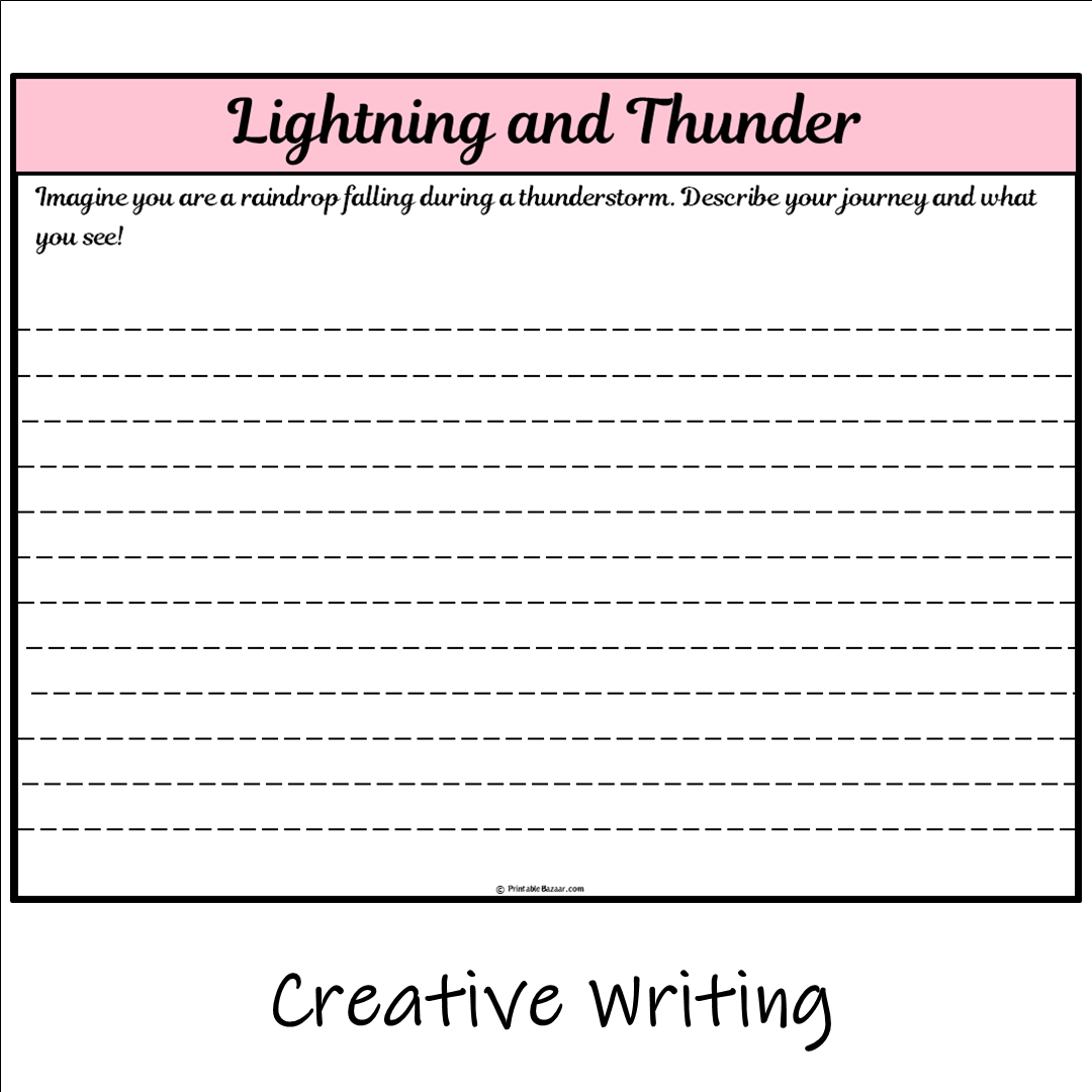 Lightning and Thunder | Main Idea and Supporting Details Reading Passage and Questions