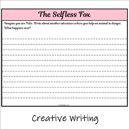 The Selfless Fox | Main Idea and Supporting Details Reading Passage and Questions