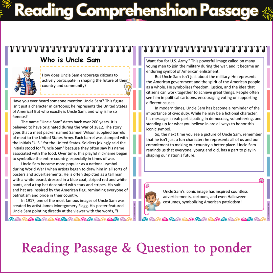 Who is Uncle Sam | Reading Comprehension Passage and Questions