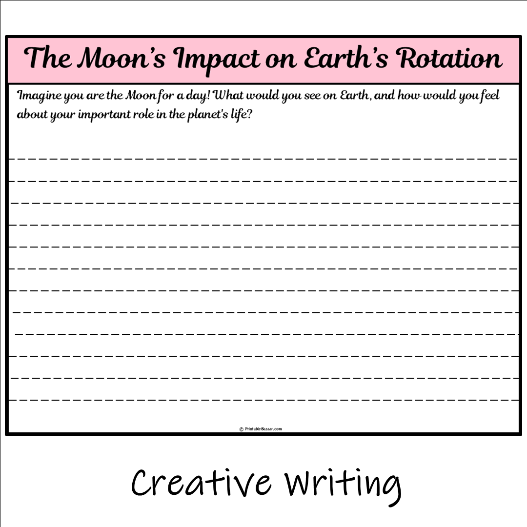 The Moon’s Impact on Earth’s Rotation | Main Idea and Supporting Details Reading Passage and Questions