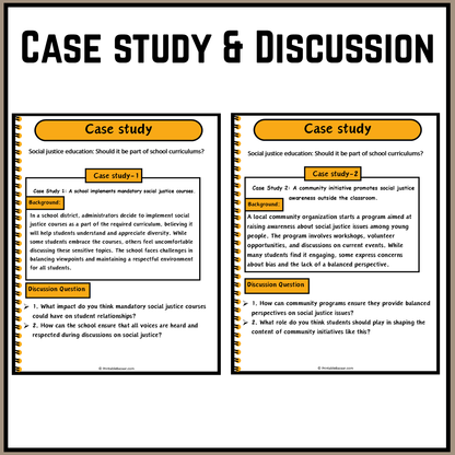 Social justice education: Should it be part of school curriculums? | Debate Case Study Worksheet