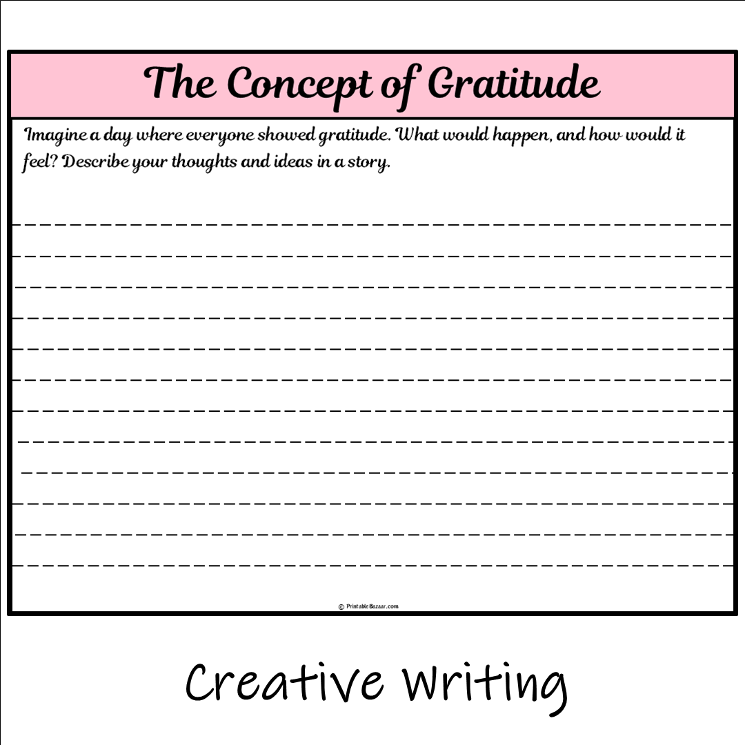 The Concept of Gratitude | Main Idea and Supporting Details Reading Passage and Questions