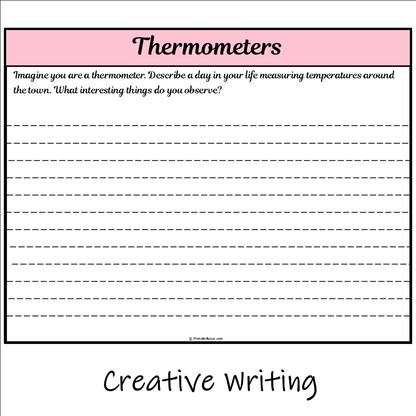 Thermometers | Main Idea and Supporting Details Reading Passage and Questions