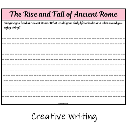 The Rise and Fall of Ancient Rome | Main Idea and Supporting Details Reading Passage and Questions