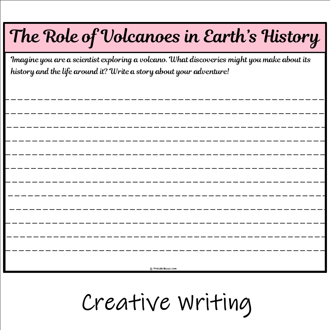 The Role of Volcanoes in Earth’s History | Main Idea and Supporting Details Reading Passage and Questions