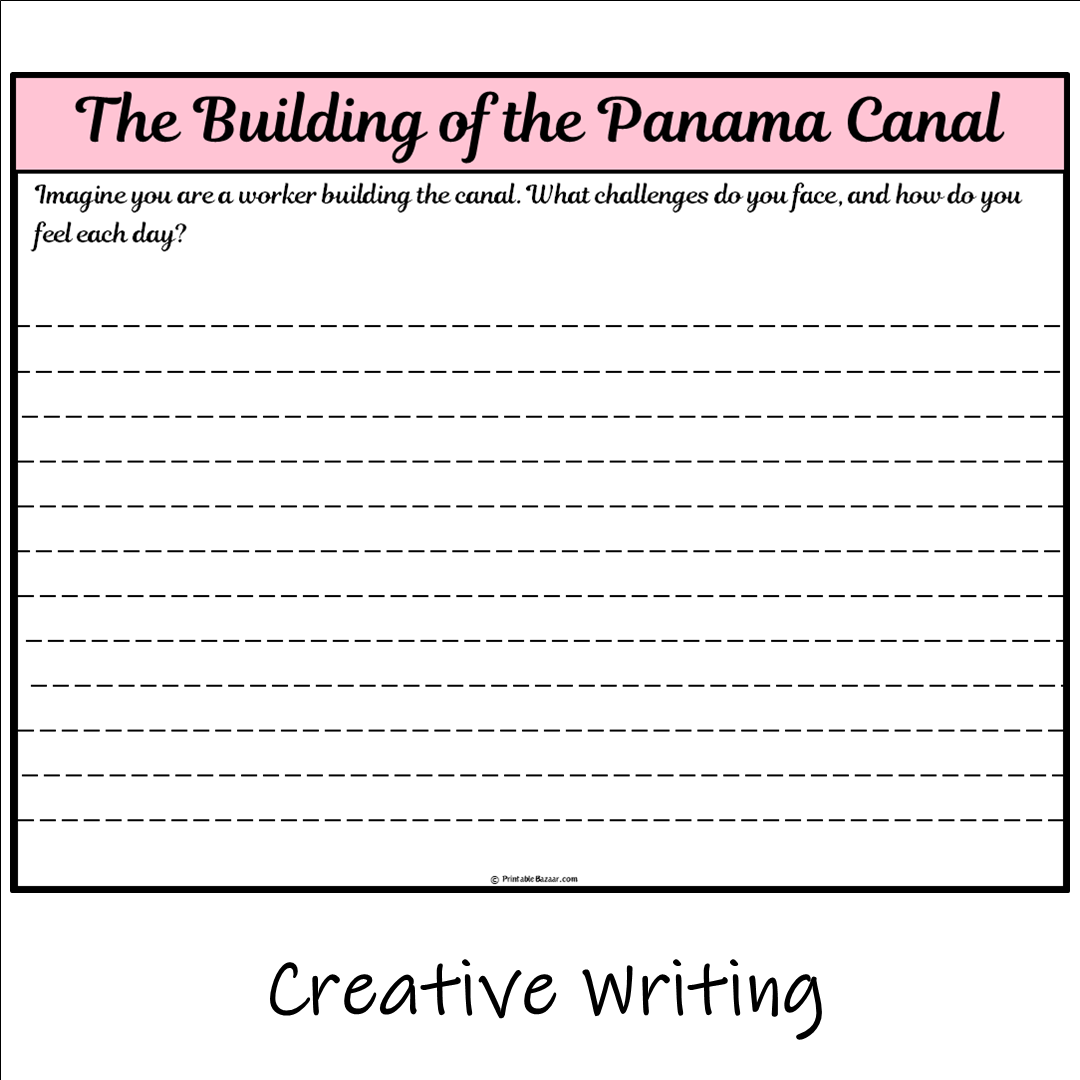 The Building of the Panama Canal | Main Idea and Supporting Details Reading Passage and Questions