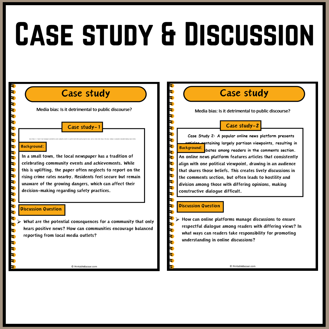 Media bias: Is it detrimental to public discourse? | Debate Case Study Worksheet