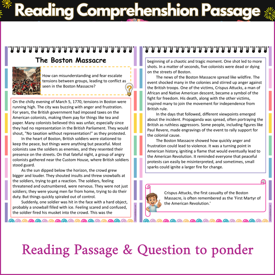 The Boston Massacre | Reading Comprehension Passage and Questions