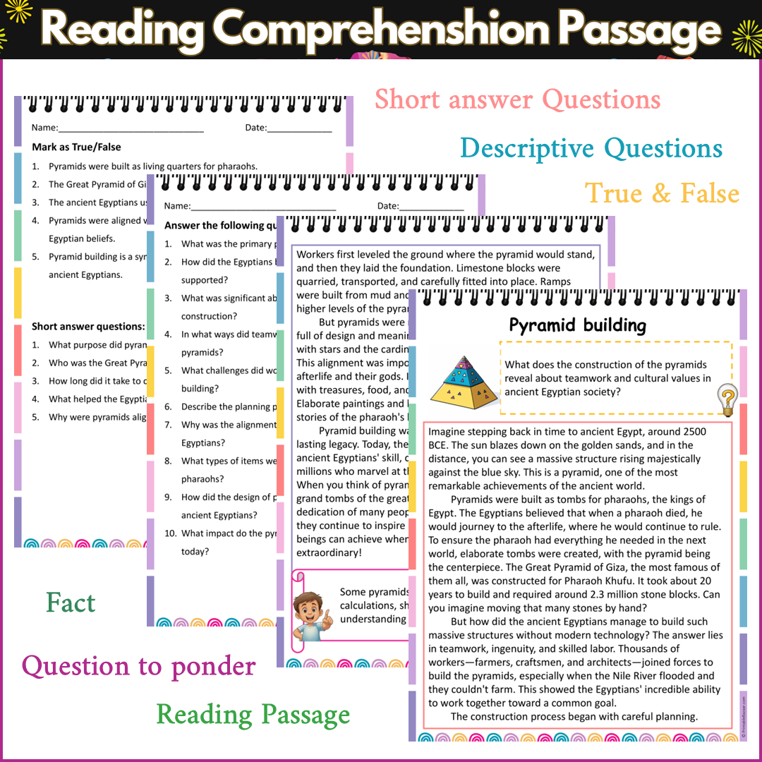 Pyramid building | Reading Comprehension Passage and Questions