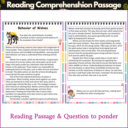 Behavior of Wolves | Reading Comprehension Passage and Questions