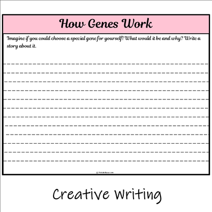 How Genes Work | Main Idea and Supporting Details Reading Passage and Questions