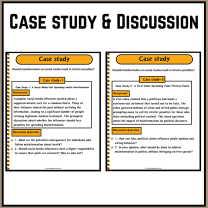 Should misinformation on social media result in stricter penalties? | Debate Case Study Worksheet