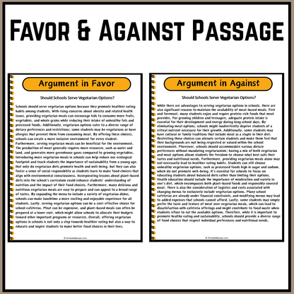 Should Schools Serve Vegetarian Options? | Debate Case Study Worksheet