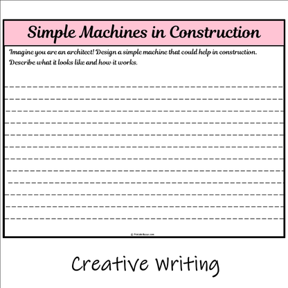 Simple Machines in Construction | Main Idea and Supporting Details Reading Passage and Questions