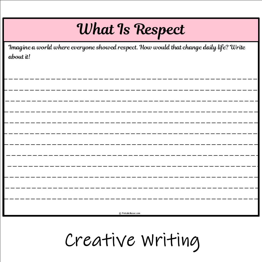 What Is Respect | Main Idea and Supporting Details Reading Passage and Questions