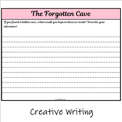 The Forgotten Cave | Main Idea and Supporting Details Reading Passage and Questions