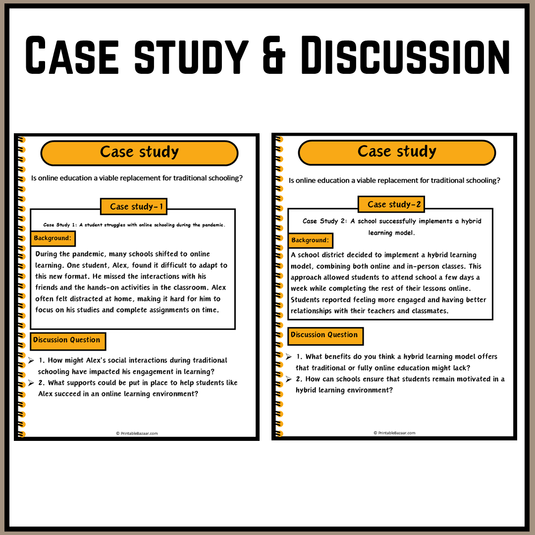 Is online education a viable replacement for traditional schooling? | Debate Case Study Worksheet